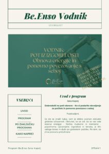 Vodnik po tečaju - pot iz izgorelosti
